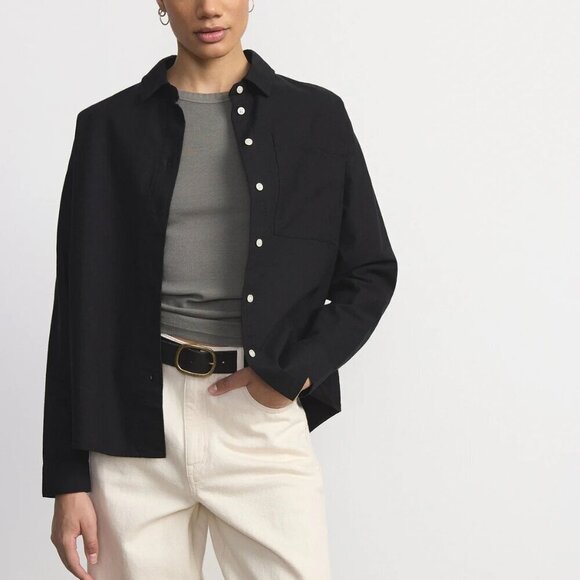 NWT Frank & Oak The Loose Oxford Shirt M - Picture 1 of 12